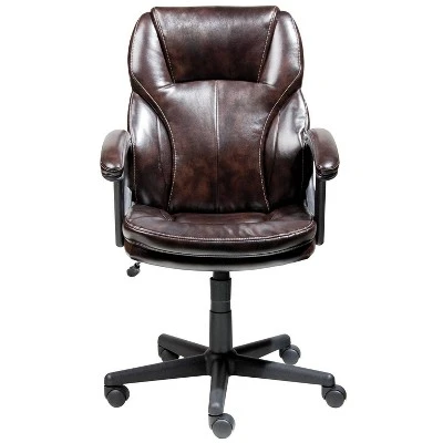 Manager's Chair Roasted Chestnut Brown - Serta 2 Manager's Chair Roasted Chestnut Brown - Serta - Image 2