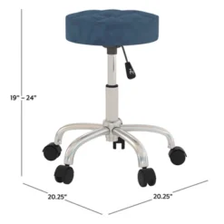 24.5" Nora Tufted Backless Adjustable Metal Vanity And Office Stool With Casters - Hillsdale Furniture 22 24.5" Nora Tufted Backless Adjustable Metal Vanity And Office Stool With Casters - Hillsdale Furniture -WorkHaven Sales Shop GUEST 6fc18009 09cb 4a8e 9c12 acf5001b4ed3