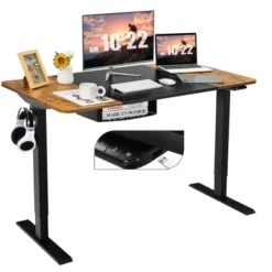 55''x28'' Electric Standing Desk Height Adjustable Sit Stand Desk W/USB Port BrownBlack -WorkHaven Sales Shop GUEST 6ffb743d e9f7 4f1f 9f59 9fc3d2d7200b