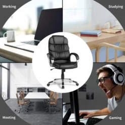 Costway Ergonomic Office Task Chair High Back Leather Swivel -WorkHaven Sales Shop GUEST 70b2224d 0f17 4ffa ad24 ea9194b06bca