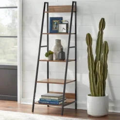 3pc Denton Ladder Desk And Shelf Walnut/Black - Buylateral -WorkHaven Sales Shop GUEST 70d65bcd 4bee 443e 8fc9 e10407cdd366