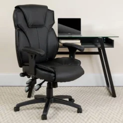 Executive Lumbar Support Swivel Office Chair Black Leather - Flash Furniture 9 Executive Lumbar Support Swivel Office Chair Black Leather - Flash Furniture -WorkHaven Sales Shop GUEST 716ded44 81a1 4a88 ab8e c5a2e2d2d7f5