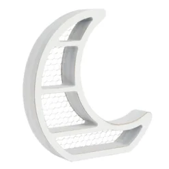 Farmlyn Creek Small Wooden Crescent Moon Wall Shelf For Crystals & Essential Oils, Rustic Home Wall Decor For Nursery, White, 10.7 X 11.2 X 2 In -WorkHaven Sales Shop GUEST 739df972 b8c0 441a 9ca0 ad858c74e2cf