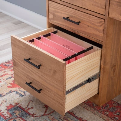 Vanessa Desk 1 File Cabinet - Linon 13 Vanessa Desk 1 File Cabinet - Linon - Image 13