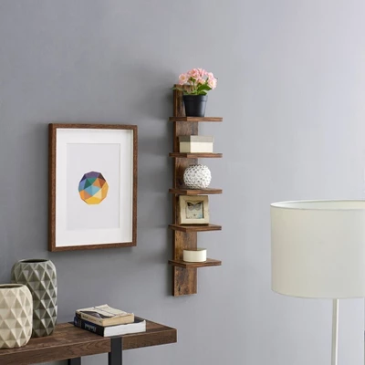 30" X 6" Slim Vertical Column Wall Shelf - Danya B. 2 30" X 6" Slim Vertical Column Wall Shelf - Danya B. - Image 2