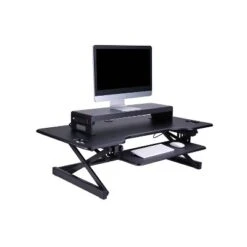 Double Articulated Dual Monitor Desk Mount With Power Black - Rocelco -WorkHaven Sales Shop GUEST 75722feb 8060 47a4 8d4d 183c65efe155