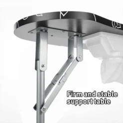 Front Page 30 LEIBOU Professional 35 Inch Vented And Foldable Manicure Table With Magnifier Lamp, Dust Collector, Sponge, And Polish Carrying Bag, Black Flower