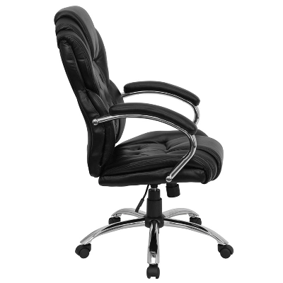 Flash Furniture High Back Transitional Style Black LeatherSoft Executive Swivel Office Chair With Arms 3 Flash Furniture High Back Transitional Style Black LeatherSoft Executive Swivel Office Chair With Arms - Image 3