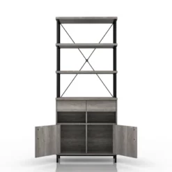 73.6" Skamania Rustic Bookcase Vintage Gray Oak - MiBasics 11 73.6" Skamania Rustic Bookcase Vintage Gray Oak - MiBasics -WorkHaven Sales Shop GUEST 763e41ff c8b7 4a22 82ed 7cb64c55b110