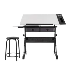 Core Drawing Table And Stool Set Charcoal Black/White - Studio Designs 27 Core Drawing Table And Stool Set Charcoal Black/White - Studio Designs -WorkHaven Sales Shop GUEST 77086ace c907 4ada 88ea a4ab84512e32