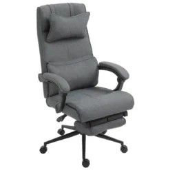 Vinsetto Executive Office Chair High Back Computer Desk Chair With Headrest, Lumbar Support, Padded Armrest And Retractable Footrest, Gray 7 Vinsetto Executive Office Chair High Back Computer Desk Chair With Headrest, Lumbar Support, Padded Armrest And Retractable Footrest, Gray -WorkHaven Sales Shop GUEST 776ee080 d419 4ee0 b7e7 defe5d6db0e9