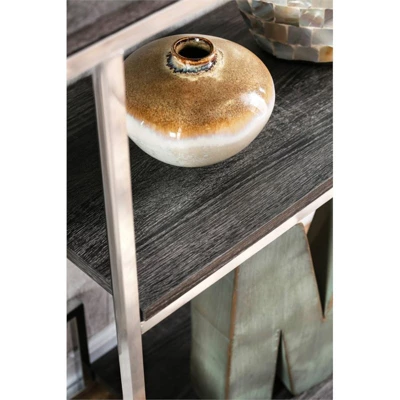 Jan Modern Metal 6-Shelf Bookcase In Chrome - Furniture Of America 5 Jan Modern Metal 6-Shelf Bookcase In Chrome - Furniture Of America - Image 5