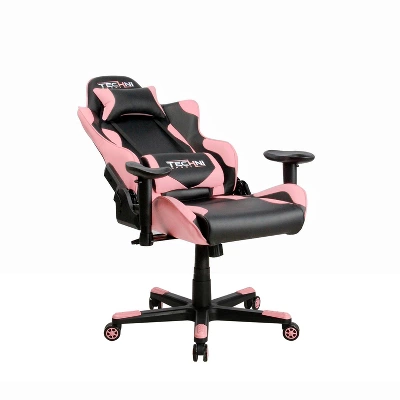 Ergonomic High Back Racer Style PC Gaming Chair Pink - Techni Sport 10 Ergonomic High Back Racer Style PC Gaming Chair Pink - Techni Sport - Image 10