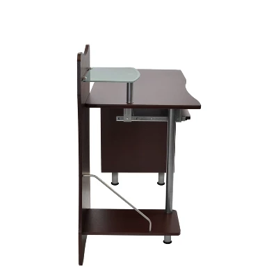 Stylish Computer Desk With Storage Brown - Techni Mobili 3 Stylish Computer Desk With Storage Brown - Techni Mobili - Image 3