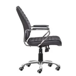 Modern Low Back Adjustable Office Chair Black - ZM Home