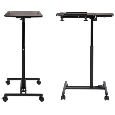 BIRDROCK HOME Adjustable Mobile Laptop Stand - Black 4 BIRDROCK HOME Adjustable Mobile Laptop Stand - Black - Image 4