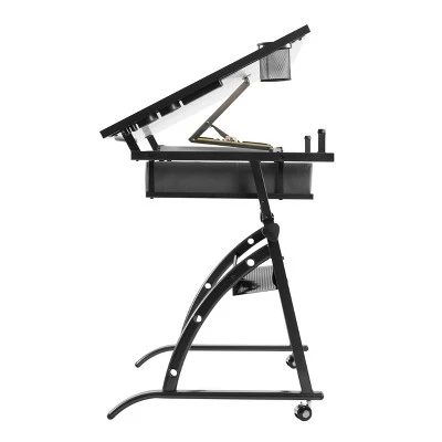 Core Drawing Table And Stool Set Charcoal Black/White - Studio Designs 4 Core Drawing Table And Stool Set Charcoal Black/White - Studio Designs - Image 4