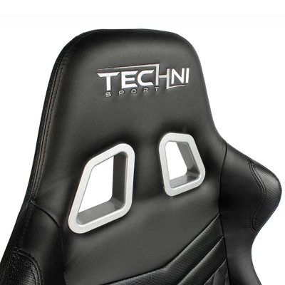 Ts-5100 Ergonomic High Back Racer Style Video Gaming Chair - Black - Techni Sport 12 Ts-5100 Ergonomic High Back Racer Style Video Gaming Chair - Black - Techni Sport - Image 12