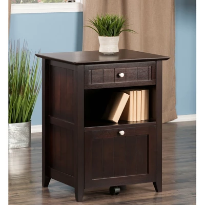 Burke File Cabinet Coffee Finish - Winsome 8 Burke File Cabinet Coffee Finish - Winsome - Image 8