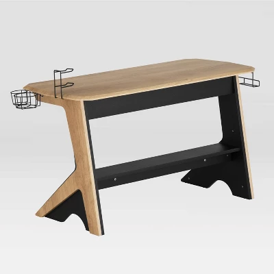 Writing Desk Workstation Pine - Techni Mobili 4 Writing Desk Workstation Pine - Techni Mobili - Image 4