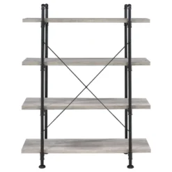 55.75" Delray 4 Shelf Bookcase Gray Driftwood - Coaster 11 55.75" Delray 4 Shelf Bookcase Gray Driftwood - Coaster -WorkHaven Sales Shop GUEST 7afec29a d1ae 4a69 be69 35e72fd7967d