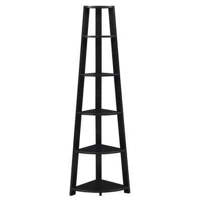 71" Newport 5 Tier Corner Bookshelf - Breighton Home 3 71" Newport 5 Tier Corner Bookshelf - Breighton Home - Image 3