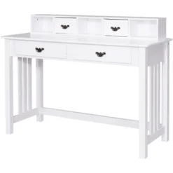 Costway Writing Desk Mission White Home Office Computer Desk 4 Drawer 15 Costway Writing Desk Mission White Home Office Computer Desk 4 Drawer -WorkHaven Sales Shop GUEST 7c3682ac f3b0 4b7c a25b 2576cbbb4bf2
