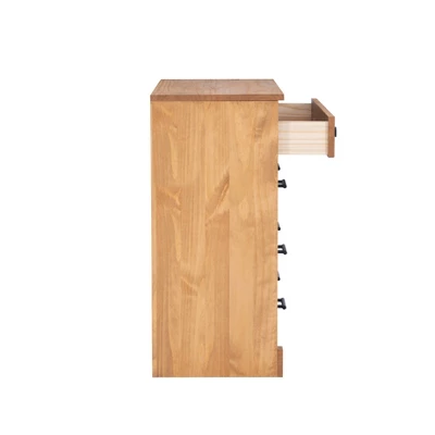 Vanessa 3 Drawer Bookcase Chest Natural - Linon 5 Vanessa 3 Drawer Bookcase Chest Natural - Linon - Image 5