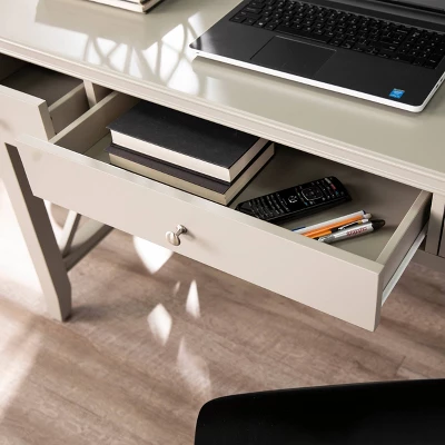 Lavellan Farmhouse Writing Desk Light Gray - Aiden Lane 8 Lavellan Farmhouse Writing Desk Light Gray - Aiden Lane - Image 8