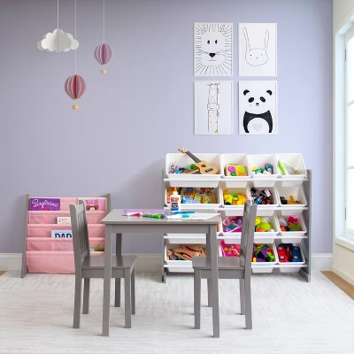 Kids' Bookshelf 4 Tier Book Organizer Seafoam - Humble Crew 9 Kids' Bookshelf 4 Tier Book Organizer Seafoam - Humble Crew - Image 9