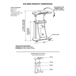 Rolling Adjustable Laptop Cart With Storage - Techni Mobili 12 Rolling Adjustable Laptop Cart With Storage - Techni Mobili -WorkHaven Sales Shop GUEST 7d105667 6a5c 44fe b98d c6d1531e18da