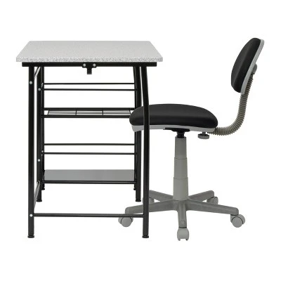 2pc Study Zone Ii Student Desk And Task Chair Set - Calico Designs 1 2pc Study Zone Ii Student Desk And Task Chair Set - Calico Designs