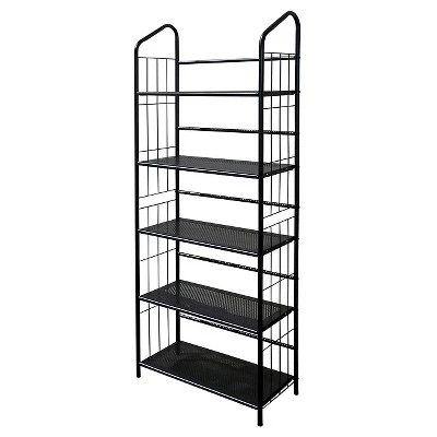 Metal Book Shelf Black - Ore International 5 Metal Book Shelf Black - Ore International - Image 5