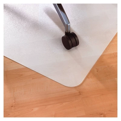 Polypropylene Anti Slip Foldable Chair Mat For Hard Floors Rectangular White - Floortex 4 Polypropylene Anti Slip Foldable Chair Mat For Hard Floors Rectangular White - Floortex - Image 4