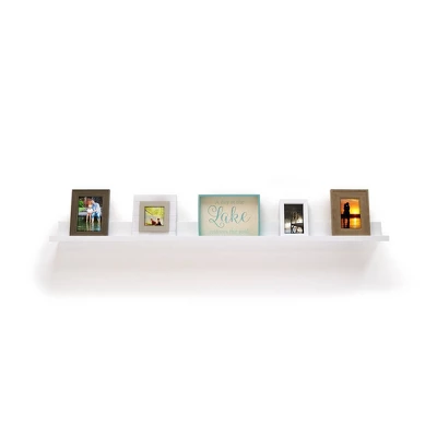 60" X 5" Picture Ledge Wall Shelf White - Inplace 4 60" X 5" Picture Ledge Wall Shelf White - Inplace - Image 4