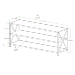 Modern Industrial X Frame Metal And Wood Media Bookshelf - Saracina Home -WorkHaven Sales Shop GUEST 8114e89b 4ca1 4593 849f a5bb742b3414