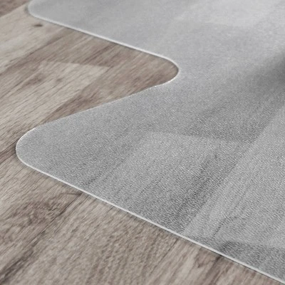 Vinyl Chair Mat For Hard Floors Lipped Clear - Floortex 3 Vinyl Chair Mat For Hard Floors Lipped Clear - Floortex - Image 3