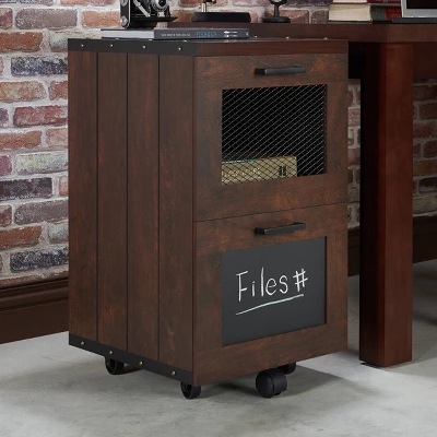 Jarama Rustic 2 Drawer Filing Cabinet Walnut- MiBasics 1 Jarama Rustic 2 Drawer Filing Cabinet Walnut- MiBasics