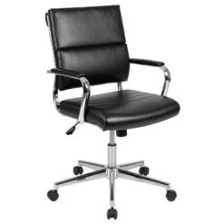 Emma And Oliver Mid-Back LeatherSoft Contemporary Panel Executive Swivel Office Chair 26 Emma And Oliver Mid-Back LeatherSoft Contemporary Panel Executive Swivel Office Chair -WorkHaven Sales Shop GUEST 820f7cb8 cede 4c90 89f9 a198261f27d0