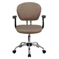 Emma And Oliver Mid-Back Coffee Brown Mesh Padded Swivel Task Office Chair With Arms 7 Emma And Oliver Mid-Back Coffee Brown Mesh Padded Swivel Task Office Chair With Arms -WorkHaven Sales Shop GUEST 82f0dd06 72ee 472d b6d6 009a1916d4c3