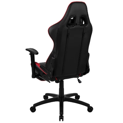 BlackArc Echo Gaming Desk & Chair Set: Black & Red Faux Leather Reclining Gaming Chair; Gaming Desk With Headphone Hook And Cupholder 12 BlackArc Echo Gaming Desk & Chair Set: Black & Red Faux Leather Reclining Gaming Chair; Gaming Desk With Headphone Hook And Cupholder - Image 12