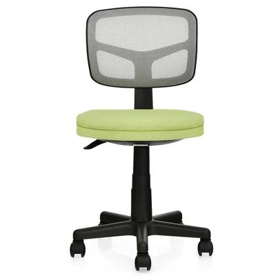 Costway Armless Office Chair Adjustable Swivel Computer Mesh Desk Chair GreenBlueGray 13 Costway Armless Office Chair Adjustable Swivel Computer Mesh Desk Chair GreenBlueGray - Image 13