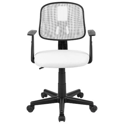 Emma And Oliver Pivot Back Mesh Swivel Task Office Chair With Arms 2 Emma And Oliver Pivot Back Mesh Swivel Task Office Chair With Arms - Image 2