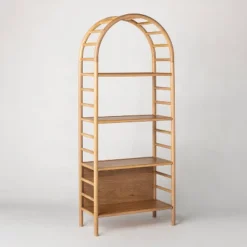 72" Holladay Curved Wooden Bookcase - Threshold™ Designed With Studio McGee -WorkHaven Sales Shop GUEST 84aacca0 2437 4d03 8b04 6e3f30c27fb1