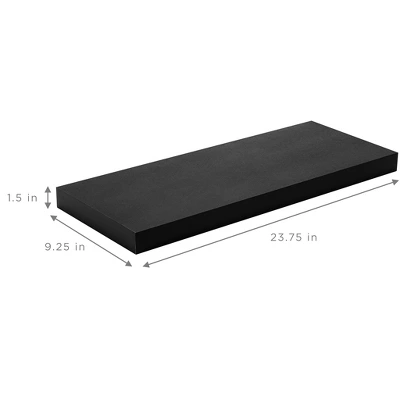 Sorbus Large Wall Mount Floating Shelf 2 Sorbus Large Wall Mount Floating Shelf - Image 2