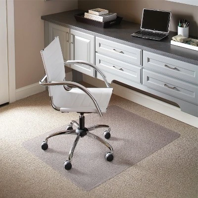 3'9"x4'5" Rectangle Solid Office Chair Mat Clear - Emma And Oliver 1 3'9"x4'5" Rectangle Solid Office Chair Mat Clear - Emma And Oliver