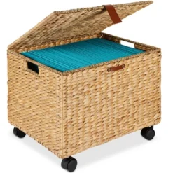 Best Choice Products Hyacinth Rolling Filing Cabinet Mobile Organizer Storage Basket W/ Lid, Locking Wheels 14 Best Choice Products Hyacinth Rolling Filing Cabinet Mobile Organizer Storage Basket W/ Lid, Locking Wheels -WorkHaven Sales Shop GUEST 8588ec2d a55b 4d64 a30c d4af7440494d
