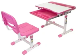 Mount-It! Kids Desk And Chair Set For Ages 3 To 10 - Pink