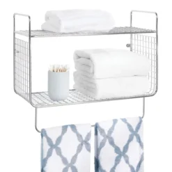 MDesign 2 Tier Storage Organizer Bath Shelf With Towel Bar, Wall Mount 13 MDesign 2 Tier Storage Organizer Bath Shelf With Towel Bar, Wall Mount -WorkHaven Sales Shop GUEST 85dc00be 716a 4287 ae57 a15f0f17dd4b