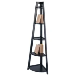 58" Adam A Frame Corner Shelf - Black - Winsome 8 58" Adam A Frame Corner Shelf - Black - Winsome -WorkHaven Sales Shop GUEST 860f6cc5 b608 4bbd 9e2e db9d0daed44c